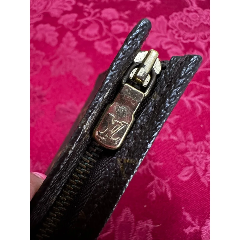 Louis Vuitton Brown Monogram Small Zip Pouch - Picture 4 of 10